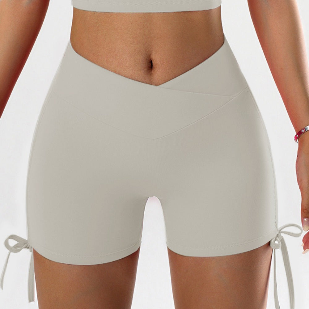 'Harper' Drawstring Crossover Scrunch Short