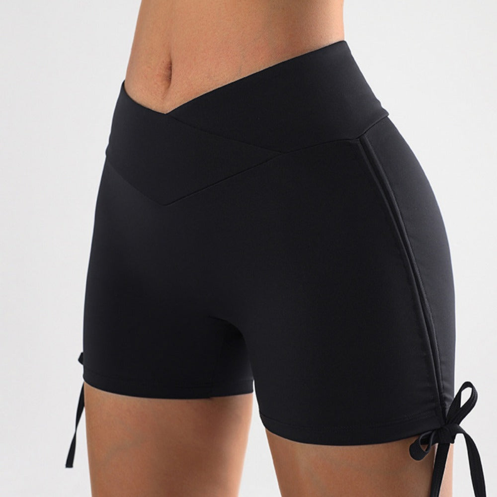 'Harper' Drawstring Crossover Scrunch Short