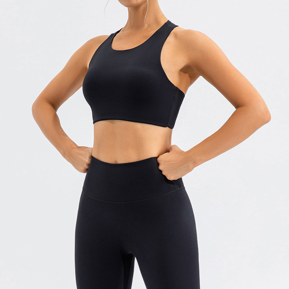 'Sophia' Asymmetric Back Sports Bra