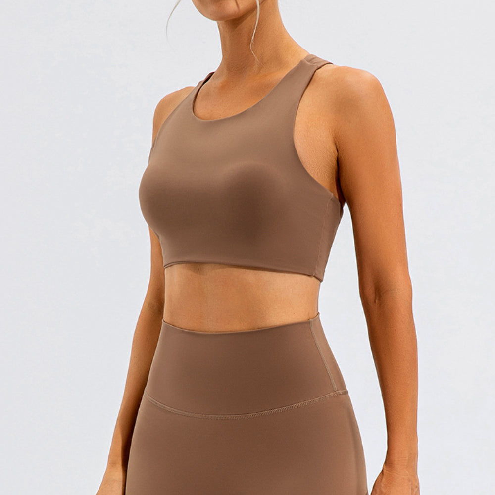 'Sophia' Asymmetric Back Sports Bra