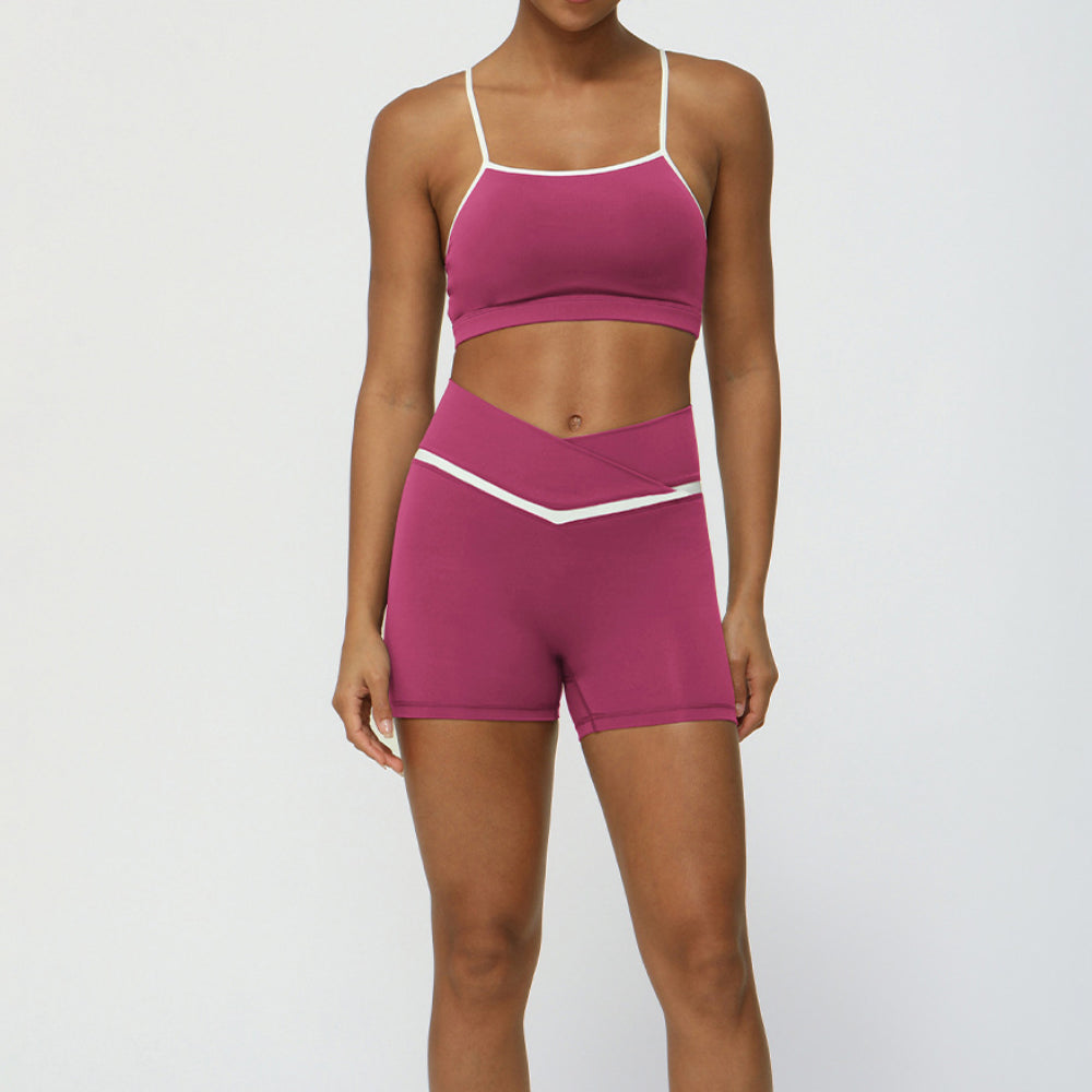 'Isabella' Contrast Color Crossover Short