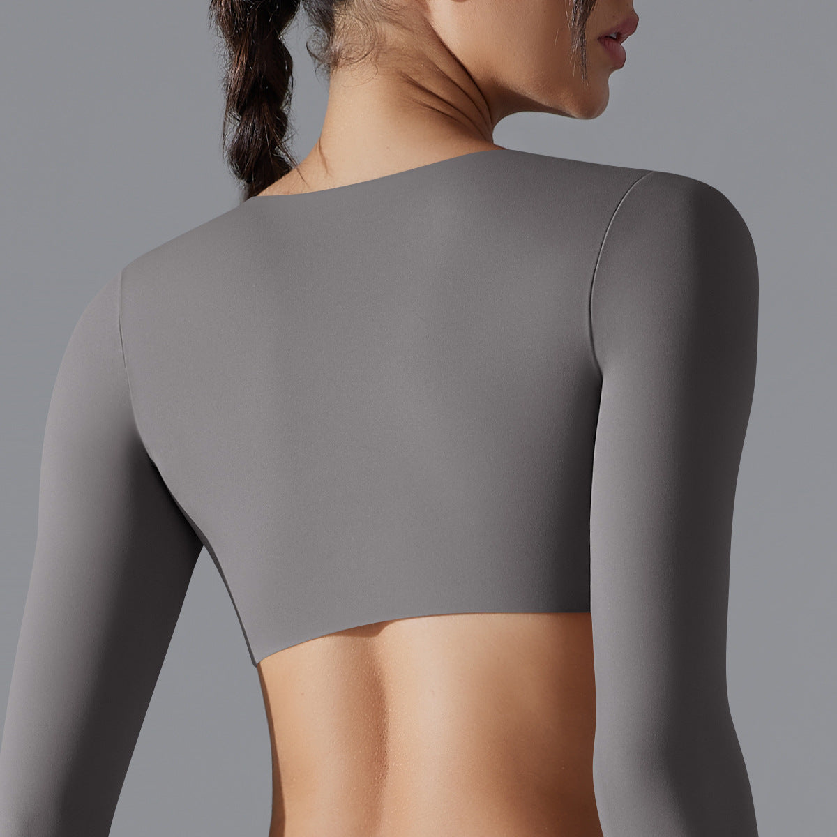 'Emma' Twist Long Sleeve Crop Top