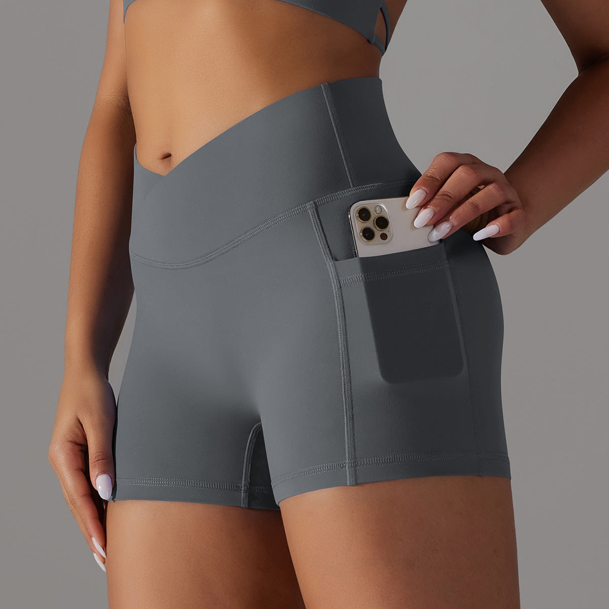 'Ava' Crossover Scrunch Short