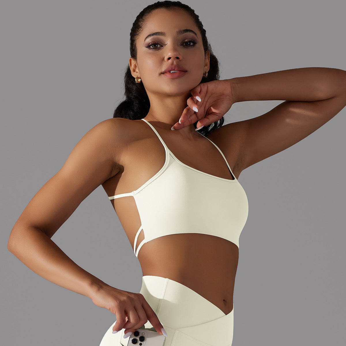 'Ava' Open Back Longline Bra