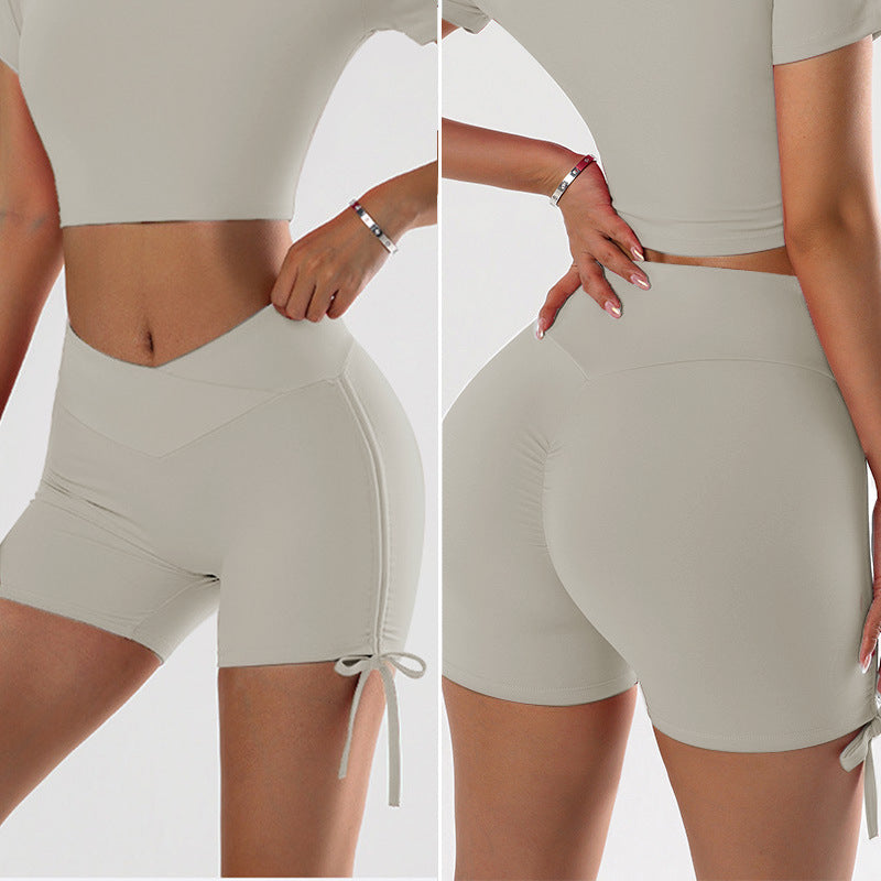 'Harper' Drawstring Crossover Scrunch Short