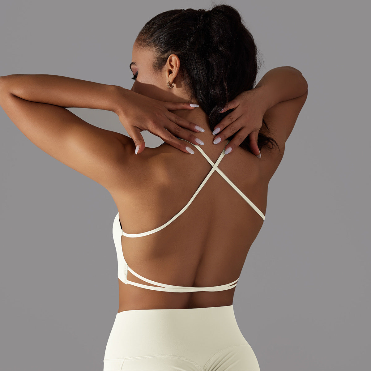 'Ava' Open Back Longline Bra