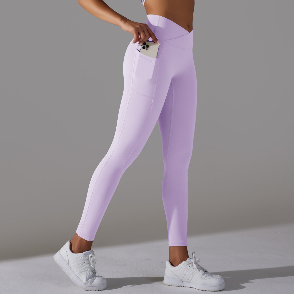 'Ava' Crossover Scrunch Leggings