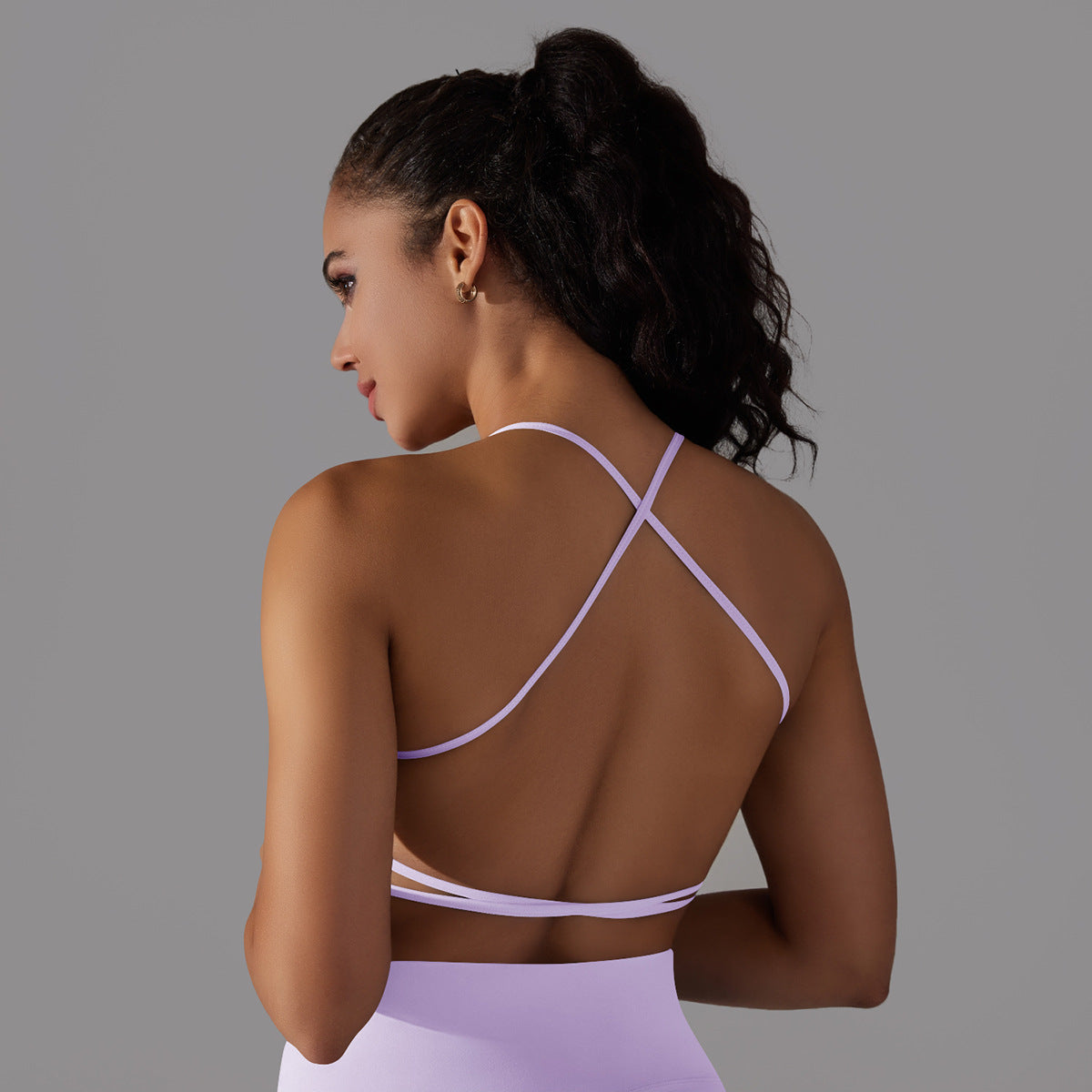'Ava' Open Back Longline Bra