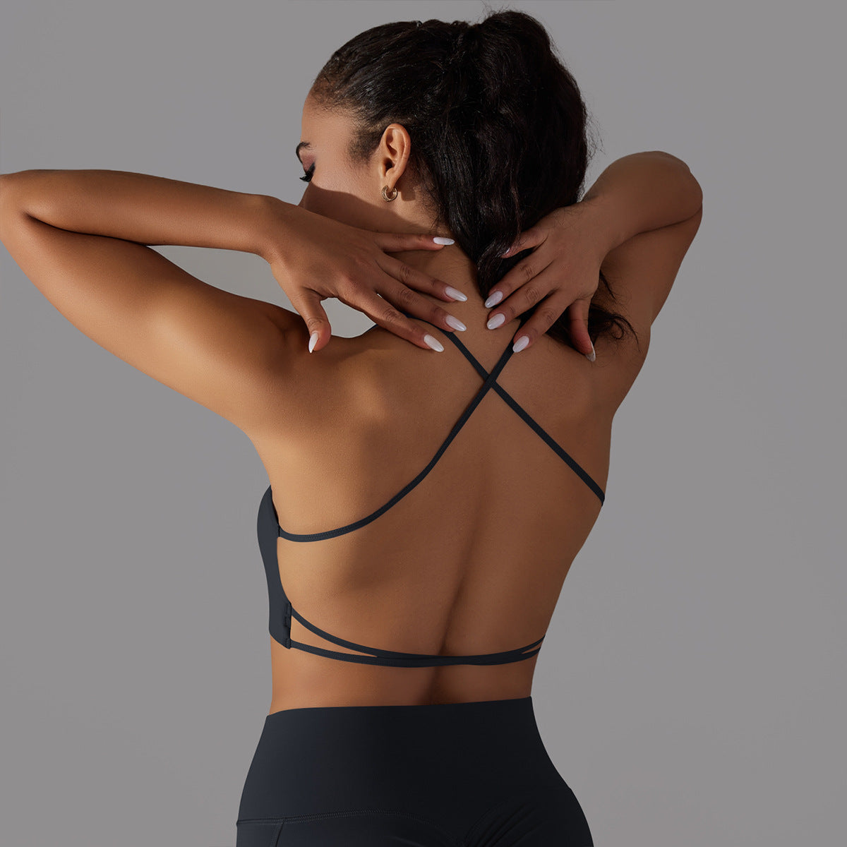 'Ava' Open Back Longline Bra