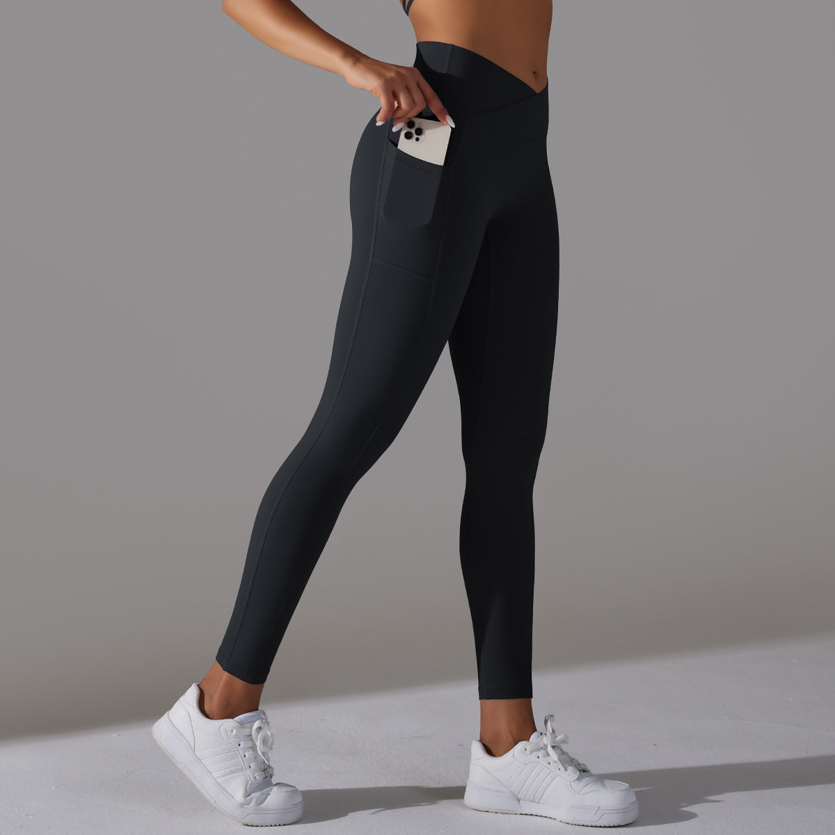 'Ava' Crossover Scrunch Leggings