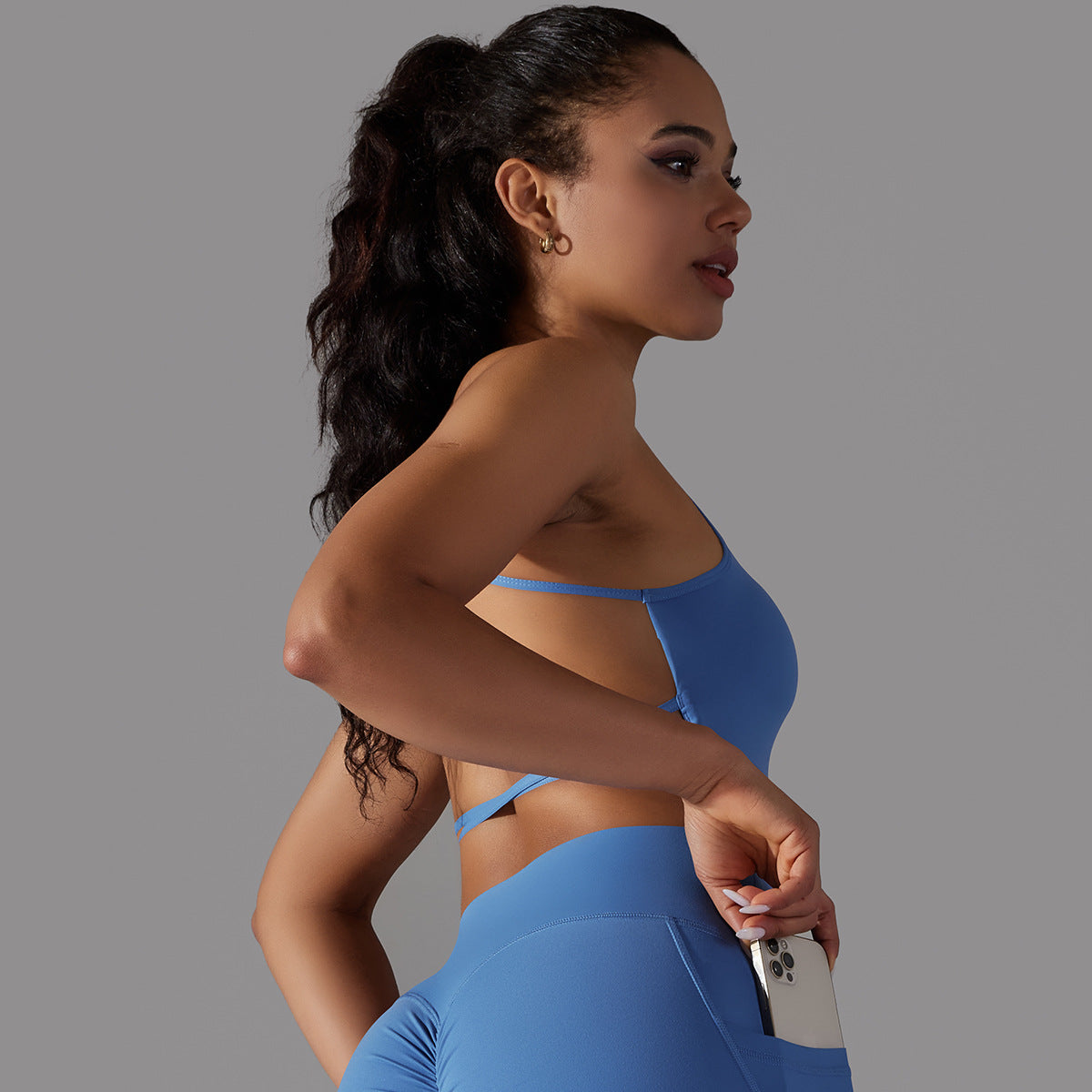 'Ava' Open Back Longline Bra