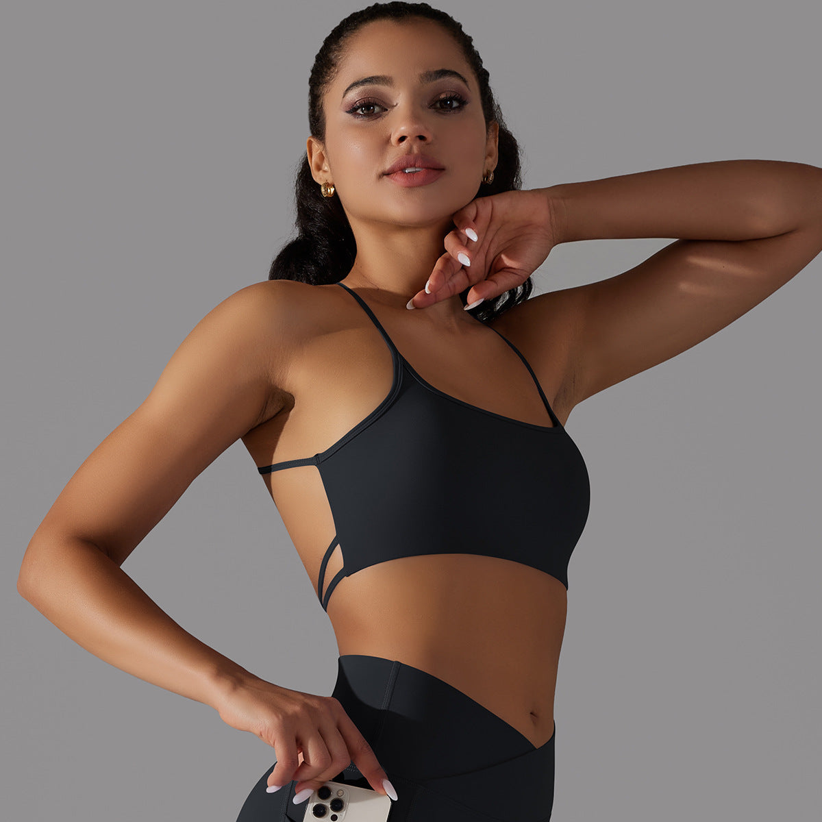 'Ava' Open Back Longline Bra