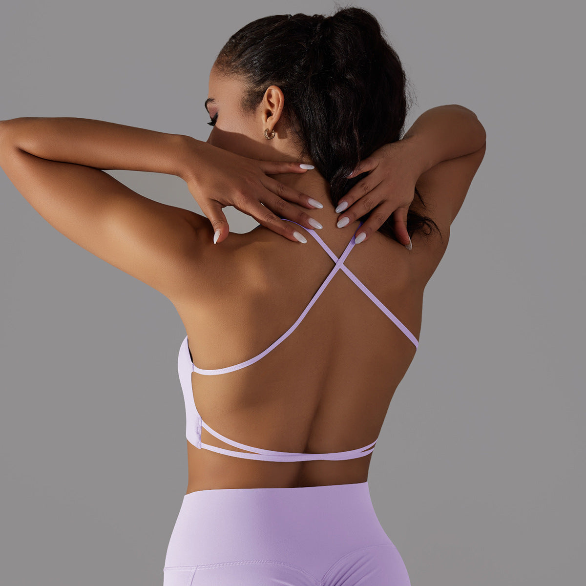 'Ava' Open Back Longline Bra