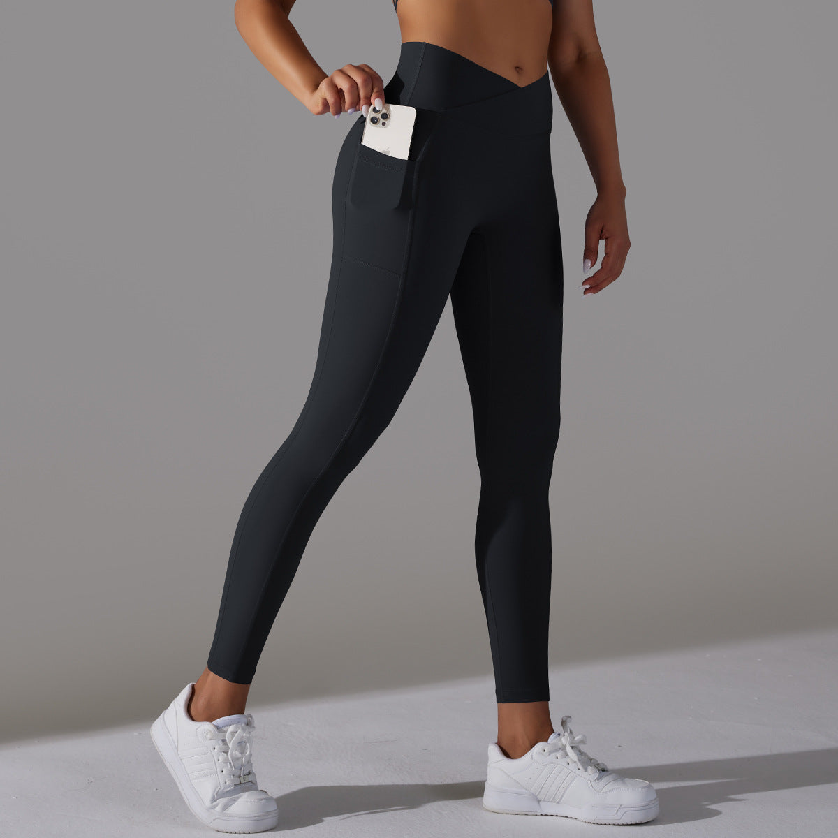'Ava' Crossover Scrunch Leggings