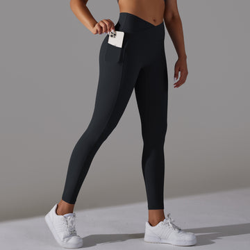 'Ava' Crossover Scrunch Leggings
