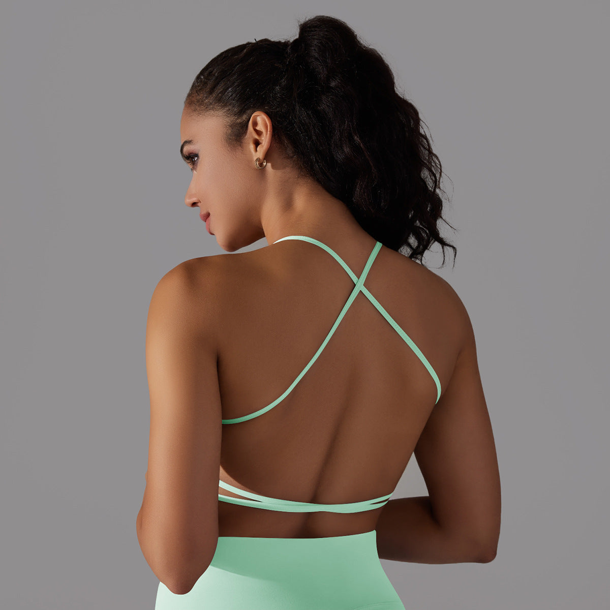 'Ava' Open Back Longline Bra