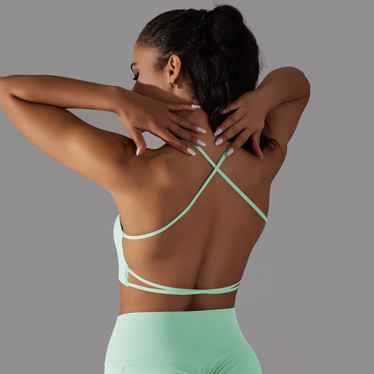 'Ava' Open Back Longline Bra