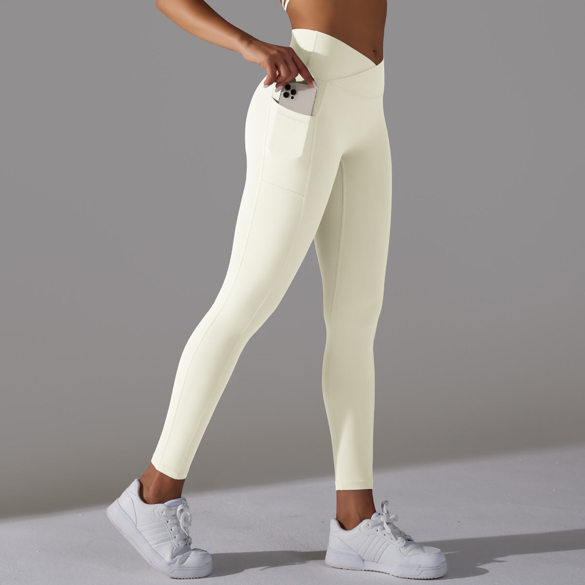 'Ava' Crossover Scrunch Leggings