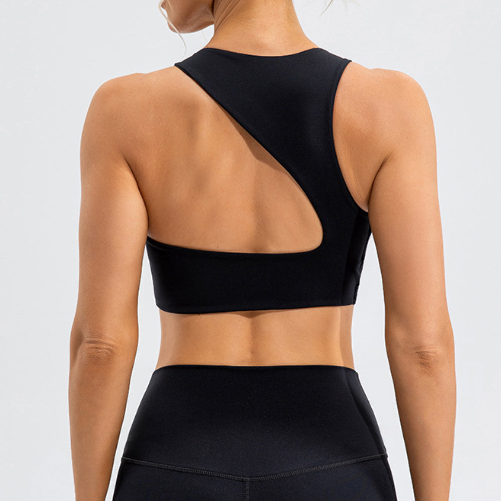 'Sophia' Asymmetric Back Sports Bra