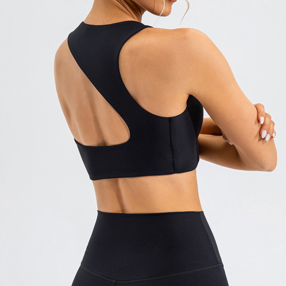'Sophia' Asymmetric Back Sports Bra
