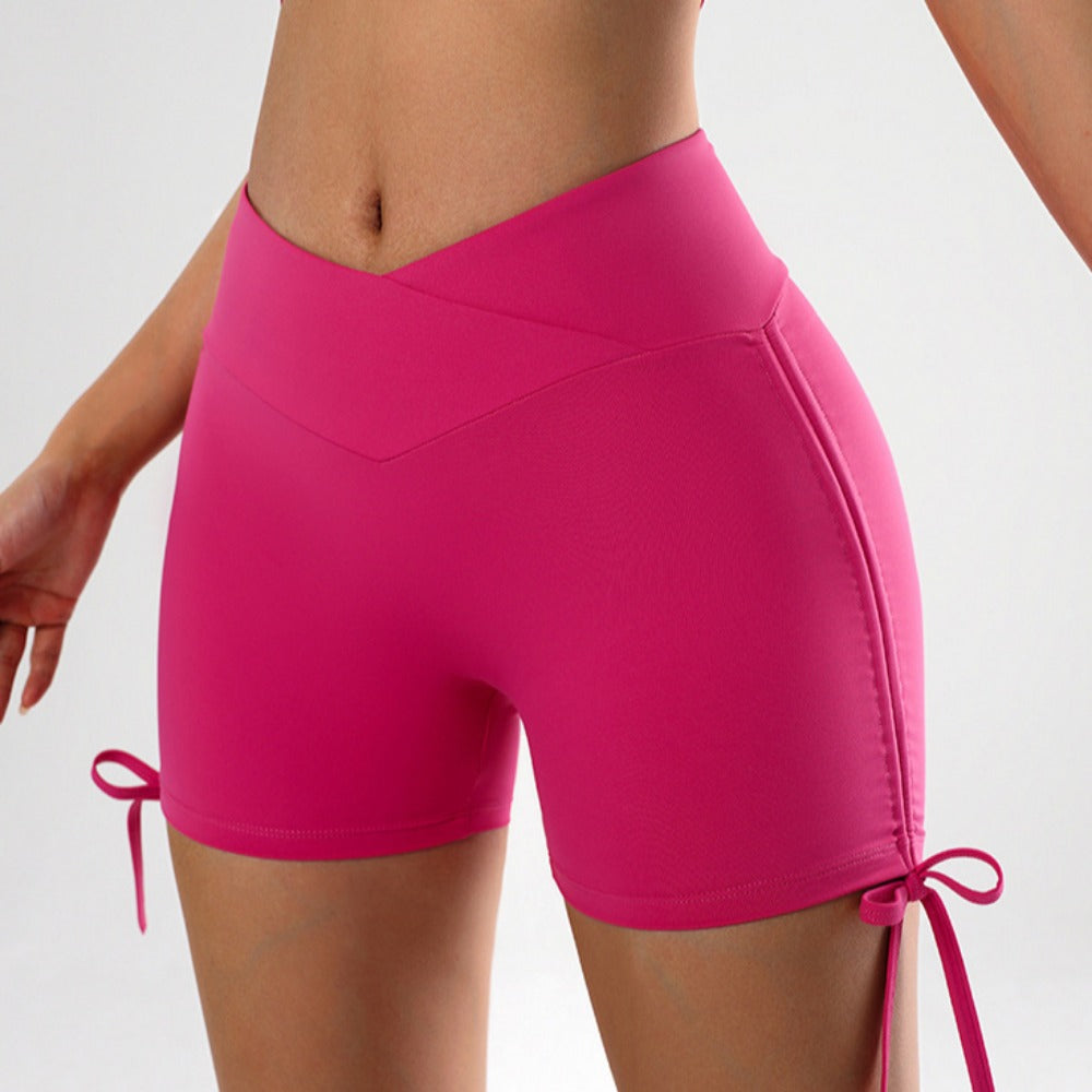 'Harper' Drawstring Crossover Scrunch Short