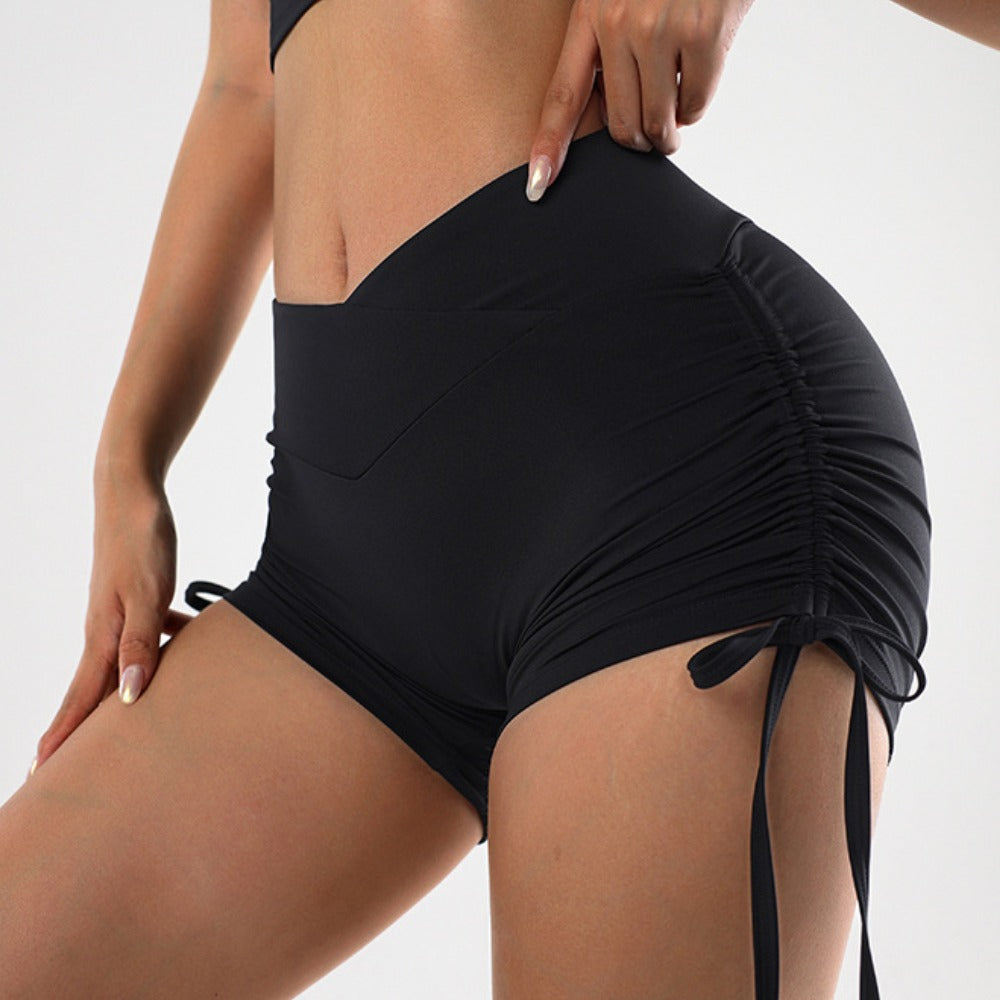 'Harper' Drawstring Crossover Scrunch Short