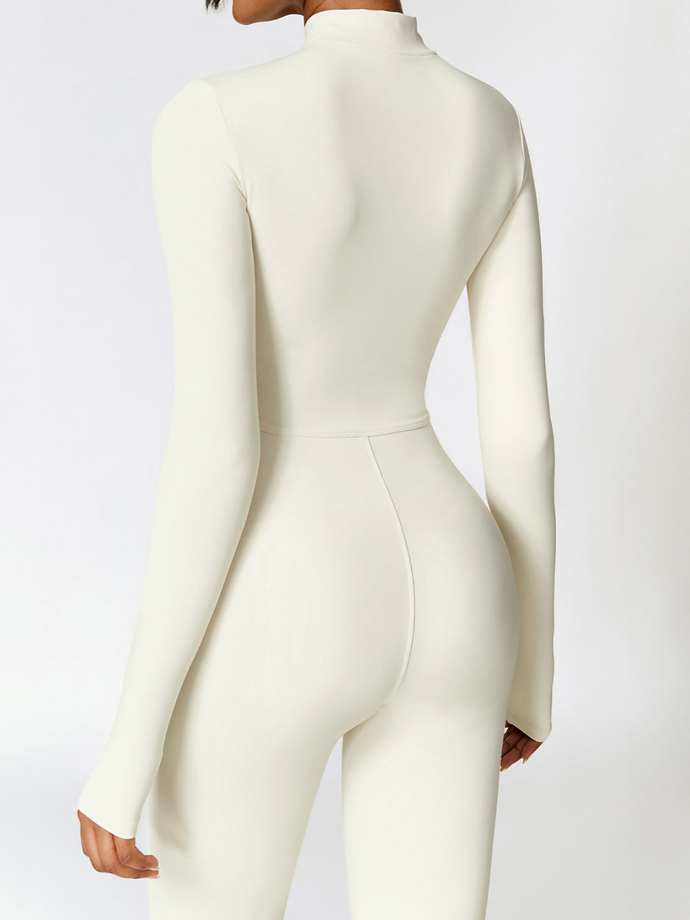 Affordfit Limitless Luxe Fleece Line Jumpsuit - Cream