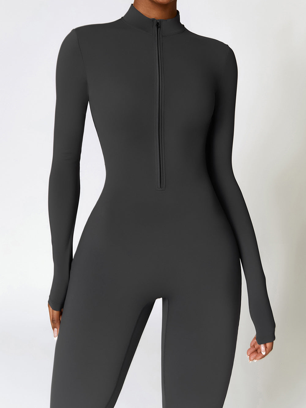 Affordfit Limitless Luxe Fleece Line Jumpsuit - Dark Gray