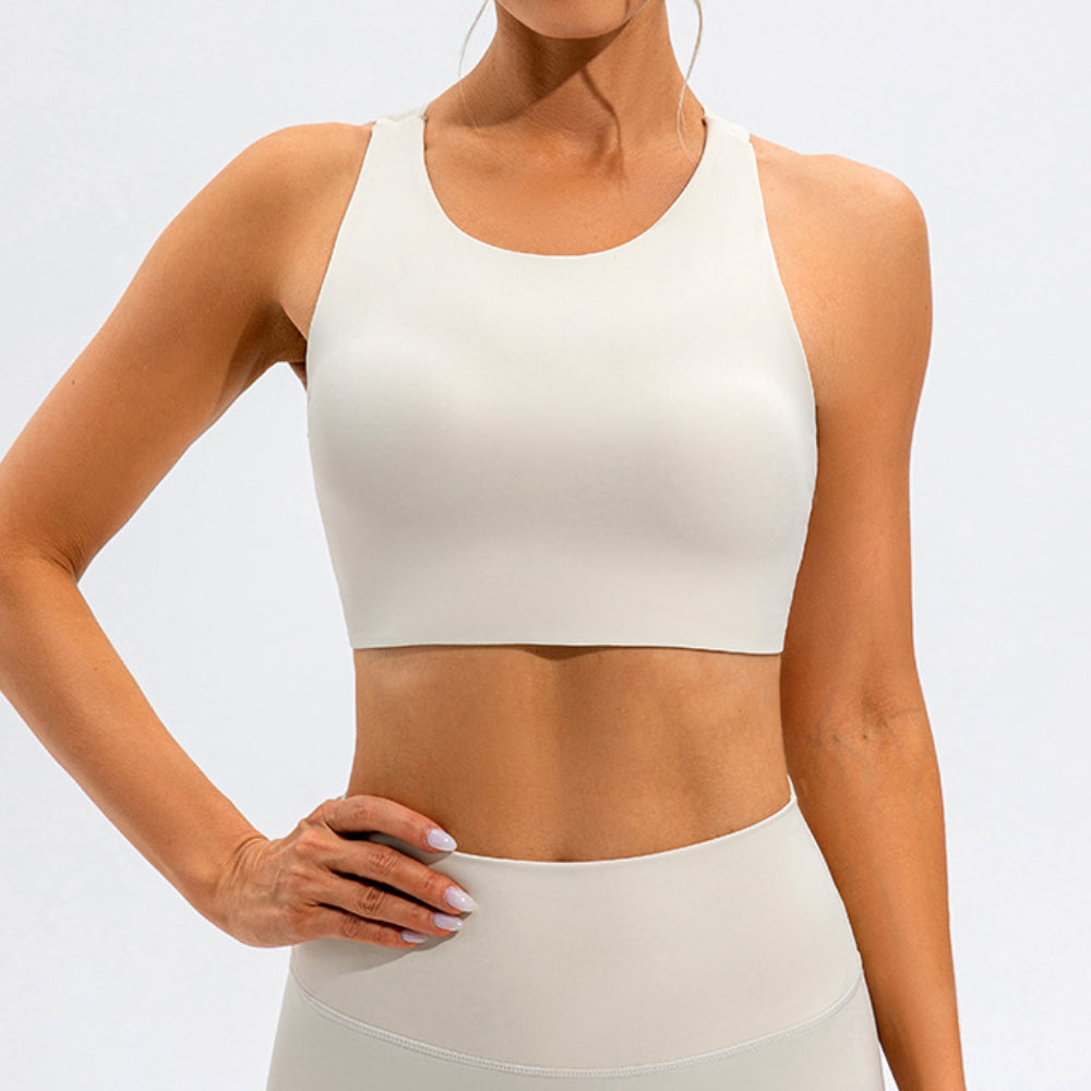 'Sophia' Asymmetric Back Sports Bra