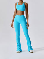 Crossover Tie Back Yoga Bras