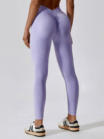 Seamless Marl Back V Scrunch Leggings