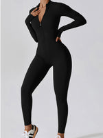 Long Sleeve Zip Jumpsuit