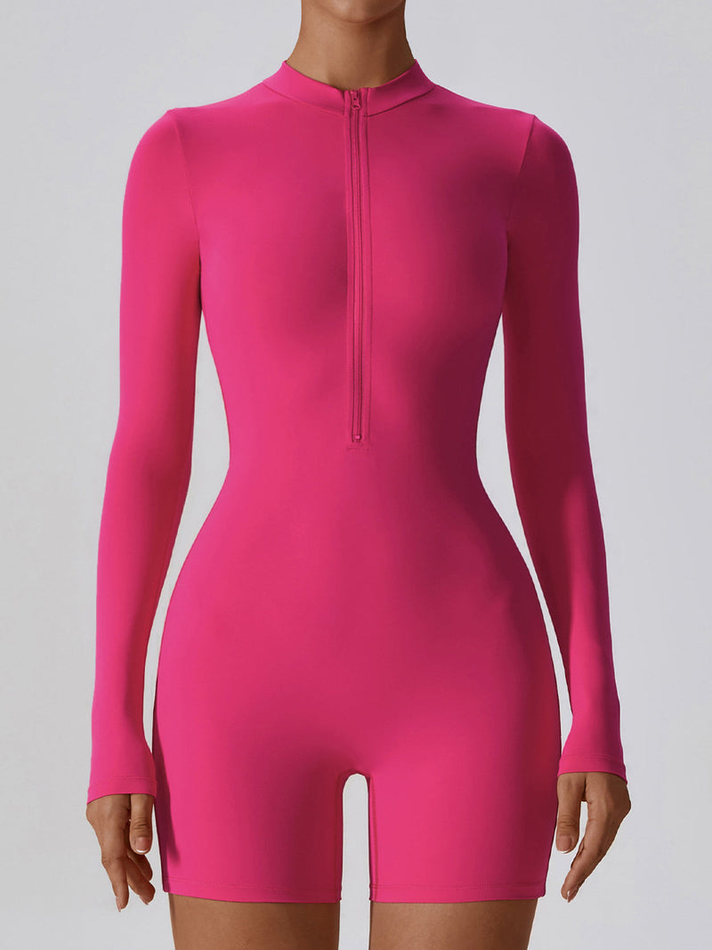 Butter Soft Long Sleeve Jumpsuit Shorts