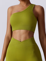 Live in Rib Asymmetrical Bra