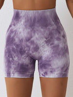 Tie Dye Scrunch Seamless Yoga Shorts