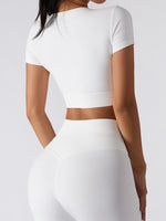 Live In Rib Short Sleeve Crop Top