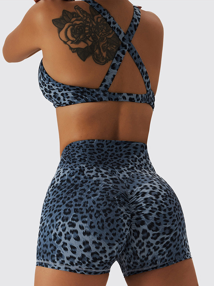 Leopard Butt Lifting Yoga Shorts