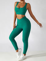 Live In Rib Crossover Yoga Leggings with Pocket