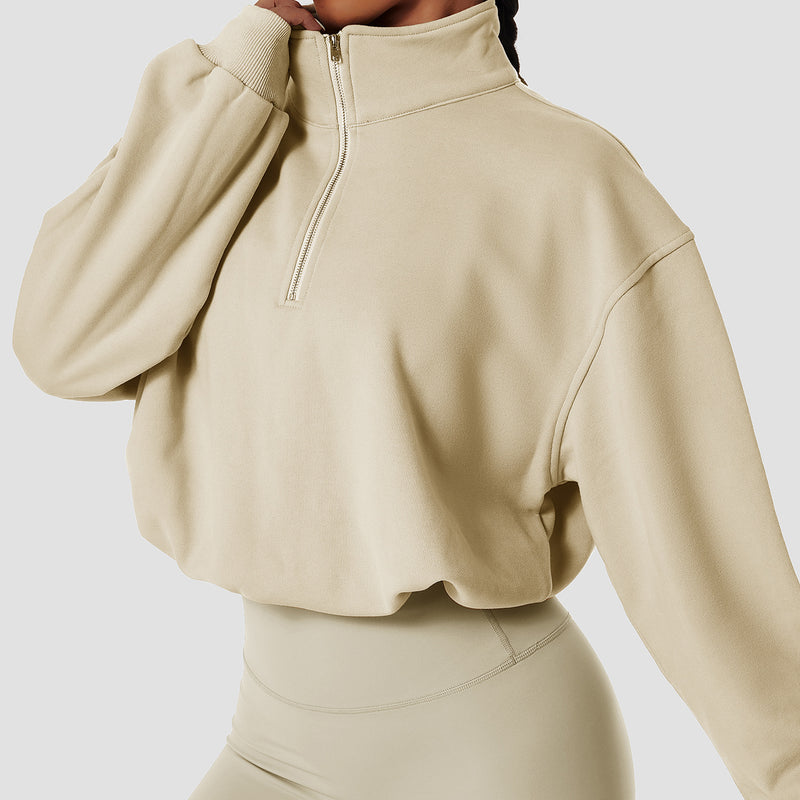 Sustainable Oversized Half Zip Sweatshirt